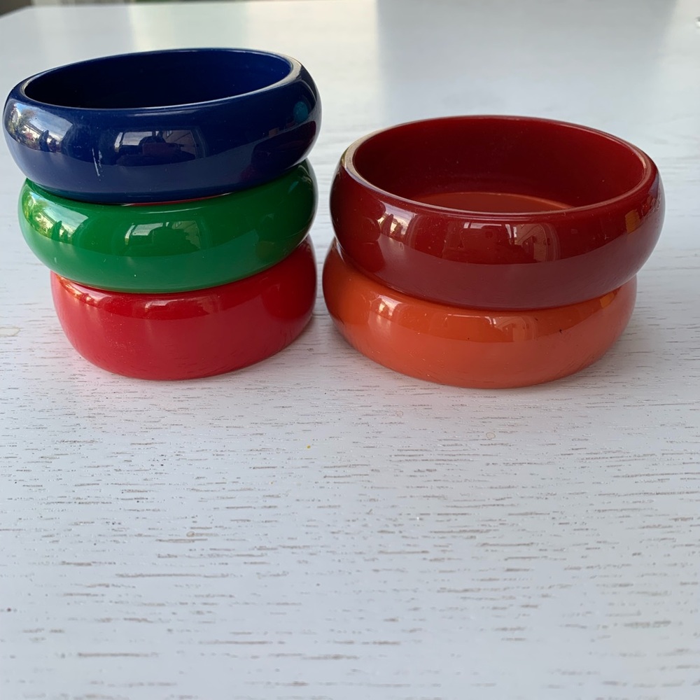 Colorful Bangle Bracelet Set - Picture 3 of 3